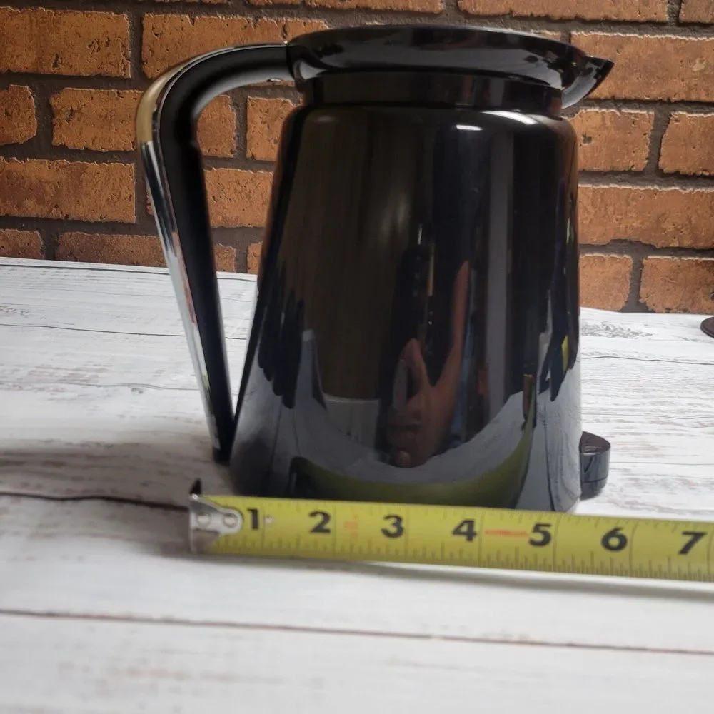 Keurig 2.0 Black K-Carafe Pitcher &‎ Lid Coffee Pot Replacement-Stainless Handle